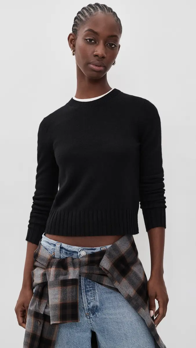 Guest In Residence Shrunken Crew Cashmere Sweater | Thumbnail 2 Guest In Residence Shrunken Crew Cashmere Sweater | Thumbnail 2