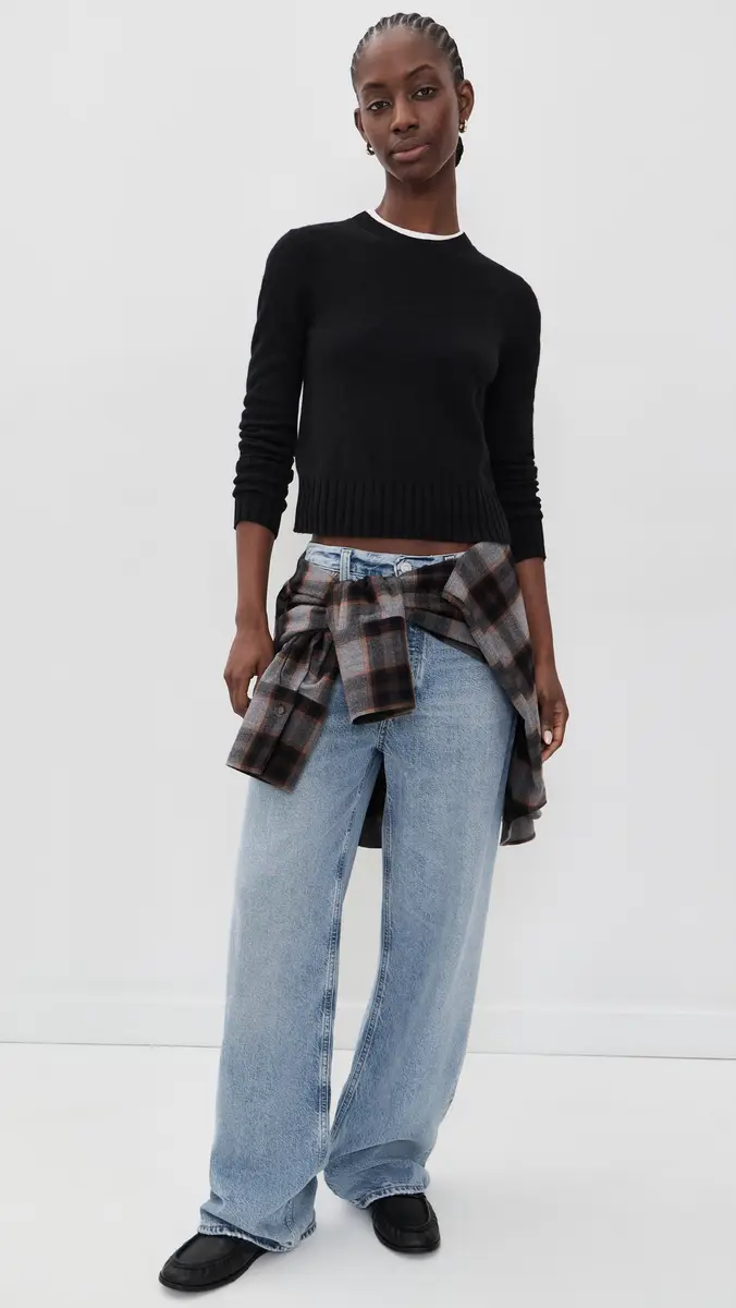 Guest In Residence Shrunken Crew Cashmere Sweater | Thumbnail 5 Guest In Residence Shrunken Crew Cashmere Sweater | Thumbnail 5
