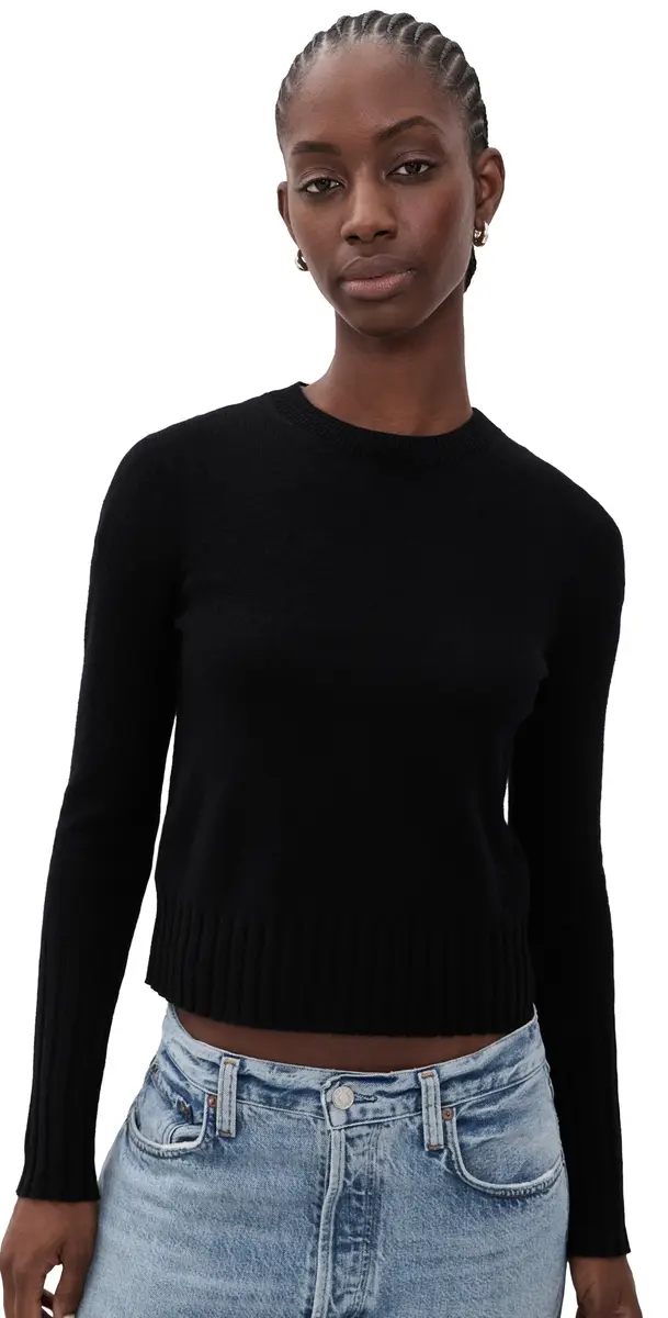 Guest In Residence Shrunken Crew Cashmere Sweater