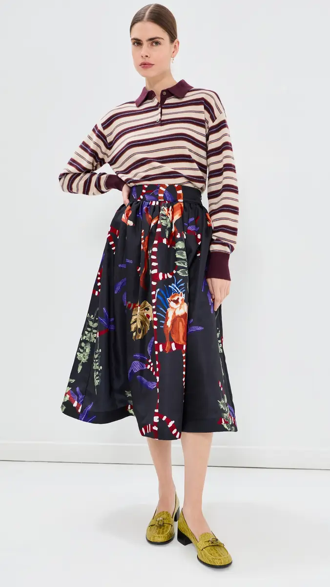 STELLA JEAN Lemure Printed Full Skirt | Thumbnail 5