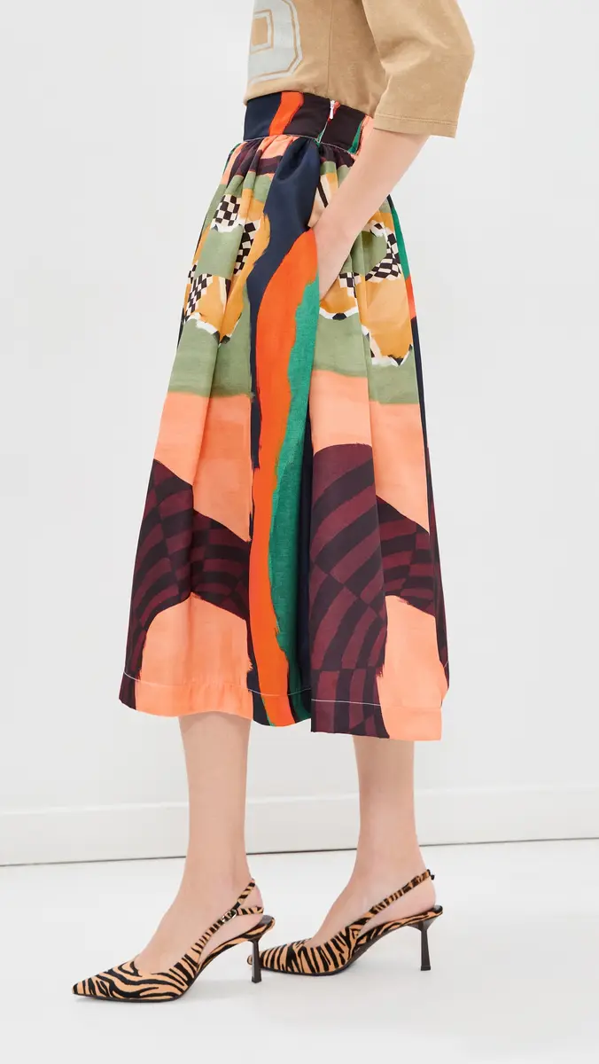 STELLA JEAN Amelie Printed Full Skirt | Thumbnail 5