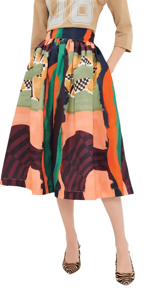 Amelie Printed Full Skirt Amelie Printed Full Skirt