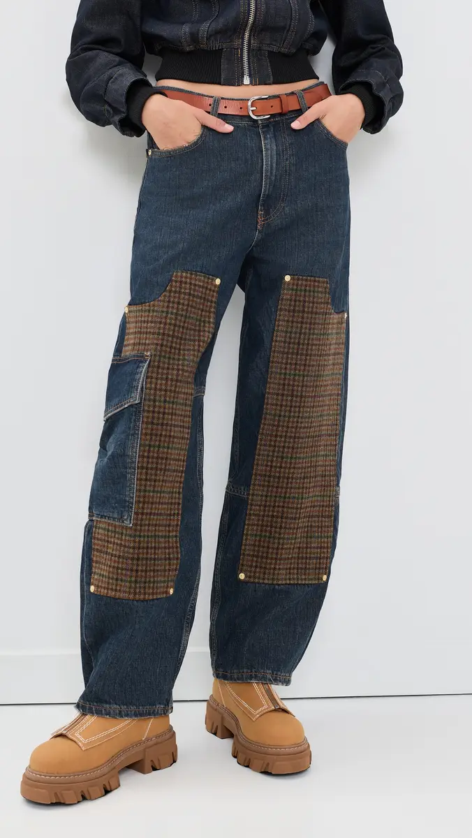 Ganni Slub Mix Denim Audri Jeans | Thumbnail 2 Ganni Slub Mix Denim Audri Jeans | Thumbnail 2