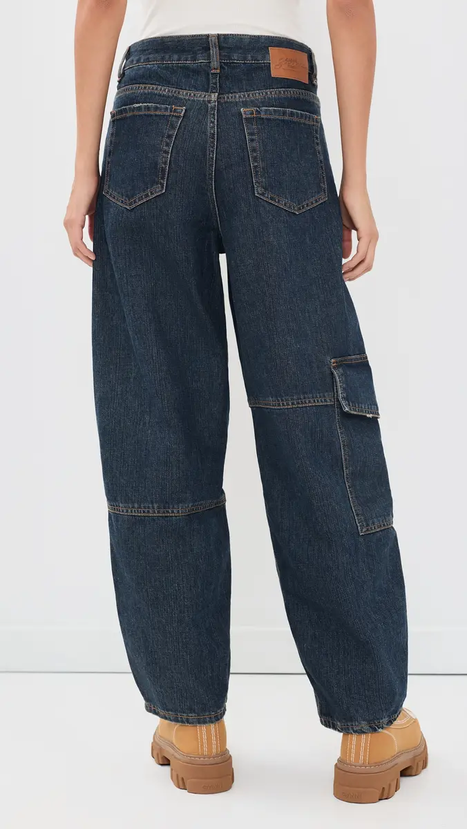 Ganni Slub Mix Denim Audri Jeans | Thumbnail 3 Ganni Slub Mix Denim Audri Jeans | Thumbnail 3