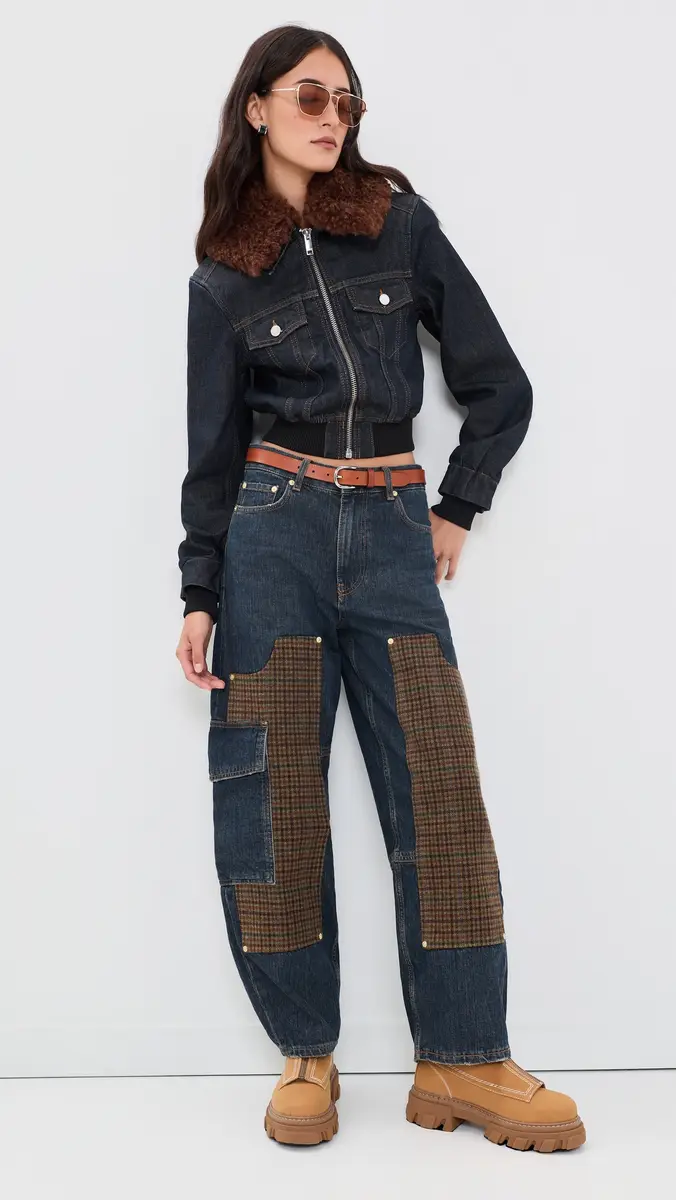 Ganni Slub Mix Denim Audri Jeans | Thumbnail 5 Ganni Slub Mix Denim Audri Jeans | Thumbnail 5