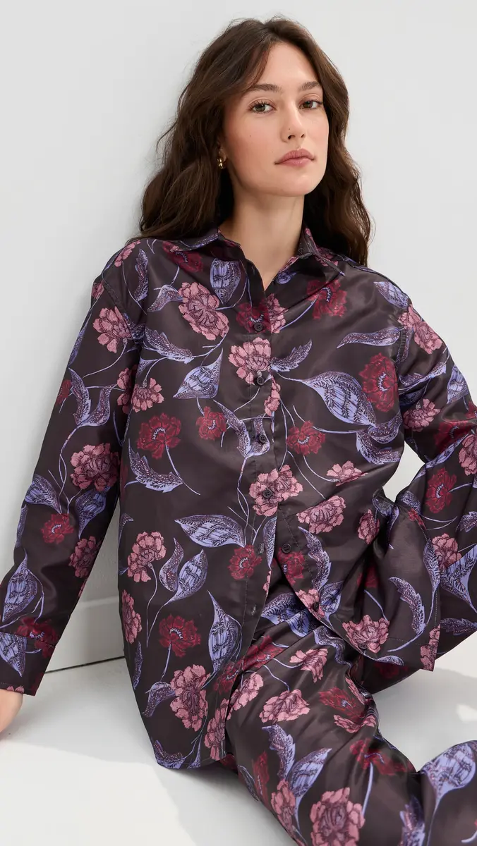 Madelynne Fleur Taffeta Button Down | Thumbnail 2 Madelynne Fleur Taffeta Button Down | Thumbnail 2