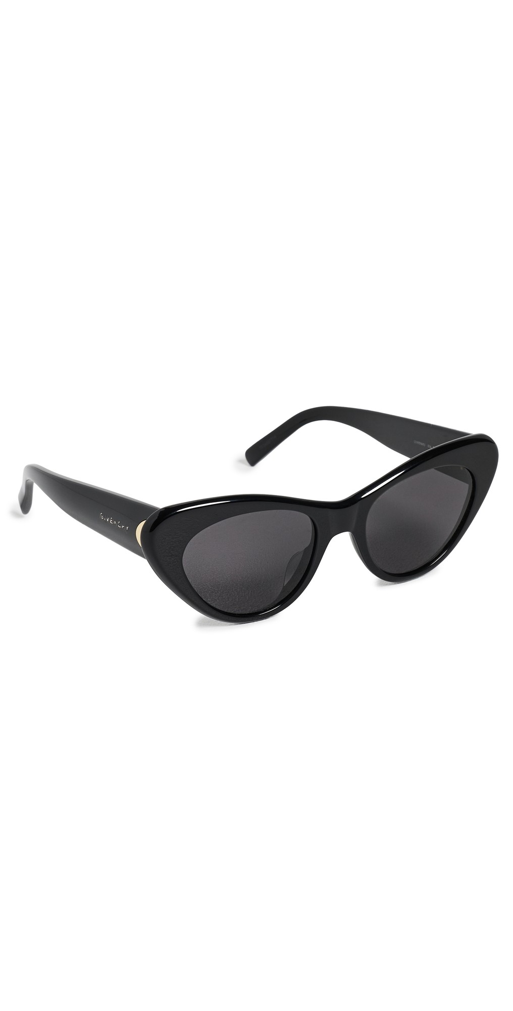 Givenchy Bold Cat Eye Sunglasses Shiny Black / Smoke
