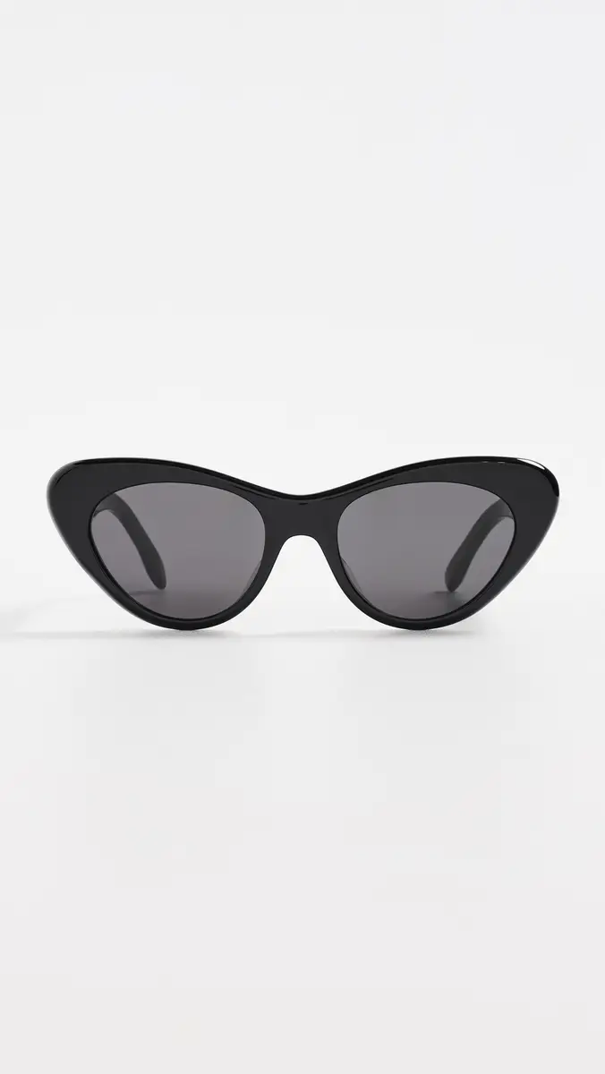 Givenchy Bold Cat Eye Sunglasses Shiny Black / Smoke | Thumbnail 2