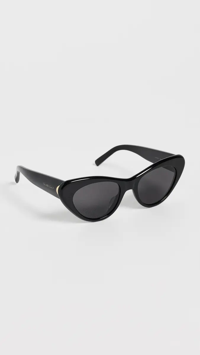 Givenchy Bold Cat Eye Sunglasses Shiny Black / Smoke | Thumbnail 4
