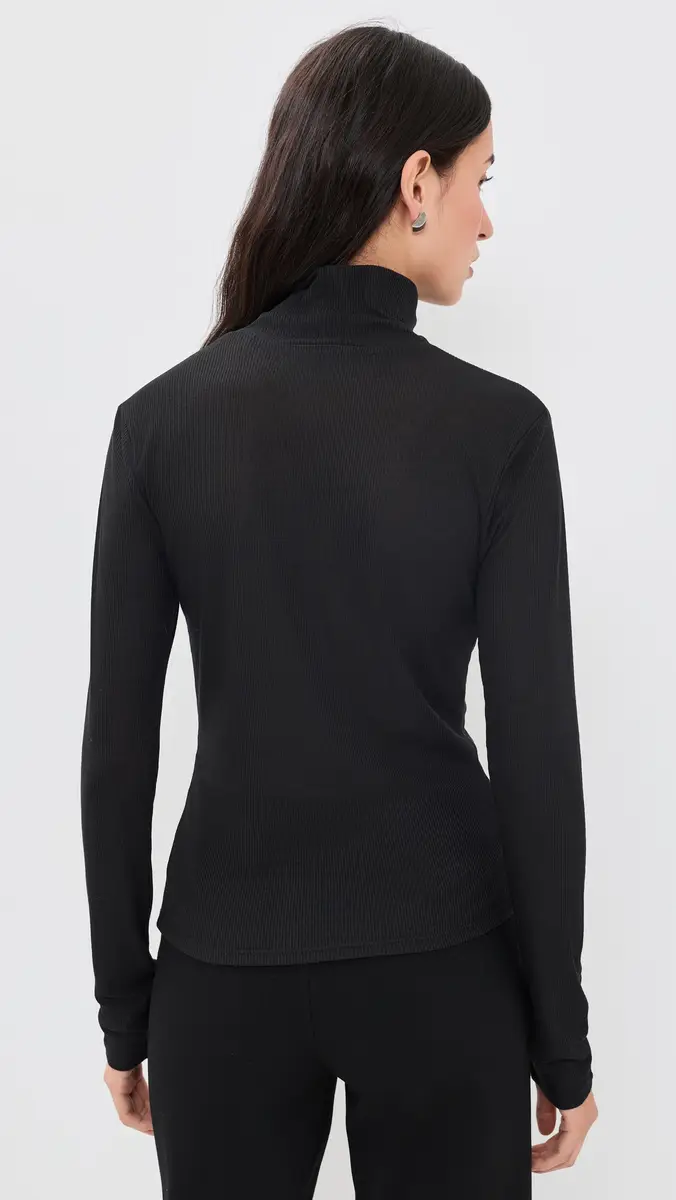 GOOD AMERICAN The Sheer Rib Turtleneck | Thumbnail 3
