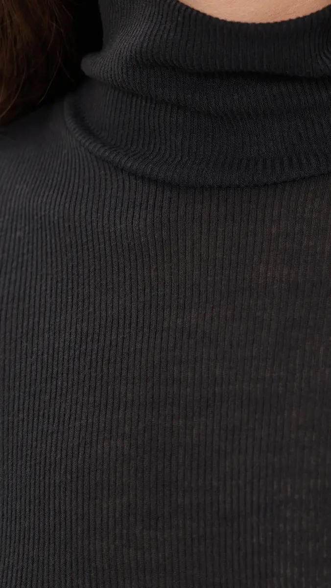 GOOD AMERICAN The Sheer Rib Turtleneck | Thumbnail 6