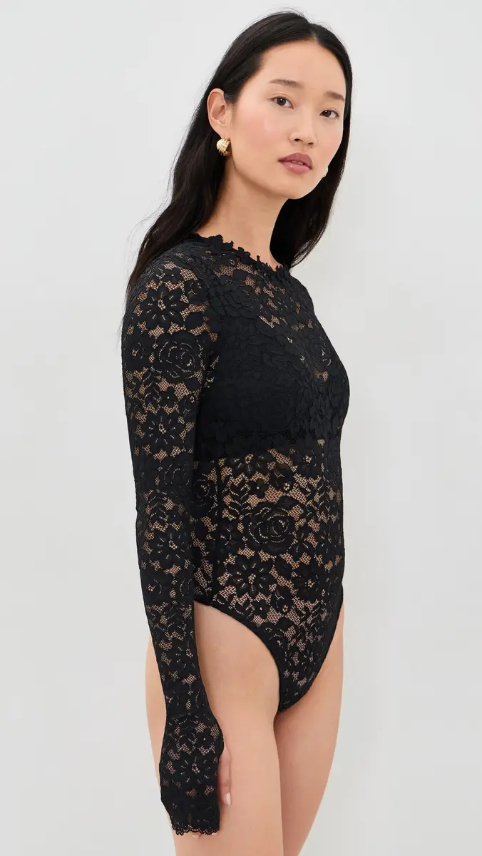 Alice + Olivia Taeyn Lace Thong Bodysuit | Thumbnail 4 Alice + Olivia Taeyn Lace Thong Bodysuit | Thumbnail 4