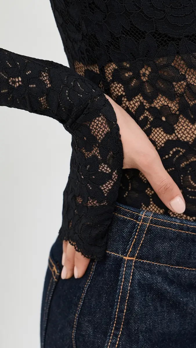 Alice + Olivia Taeyn Lace Thong Bodysuit | Thumbnail 6 Alice + Olivia Taeyn Lace Thong Bodysuit | Thumbnail 6