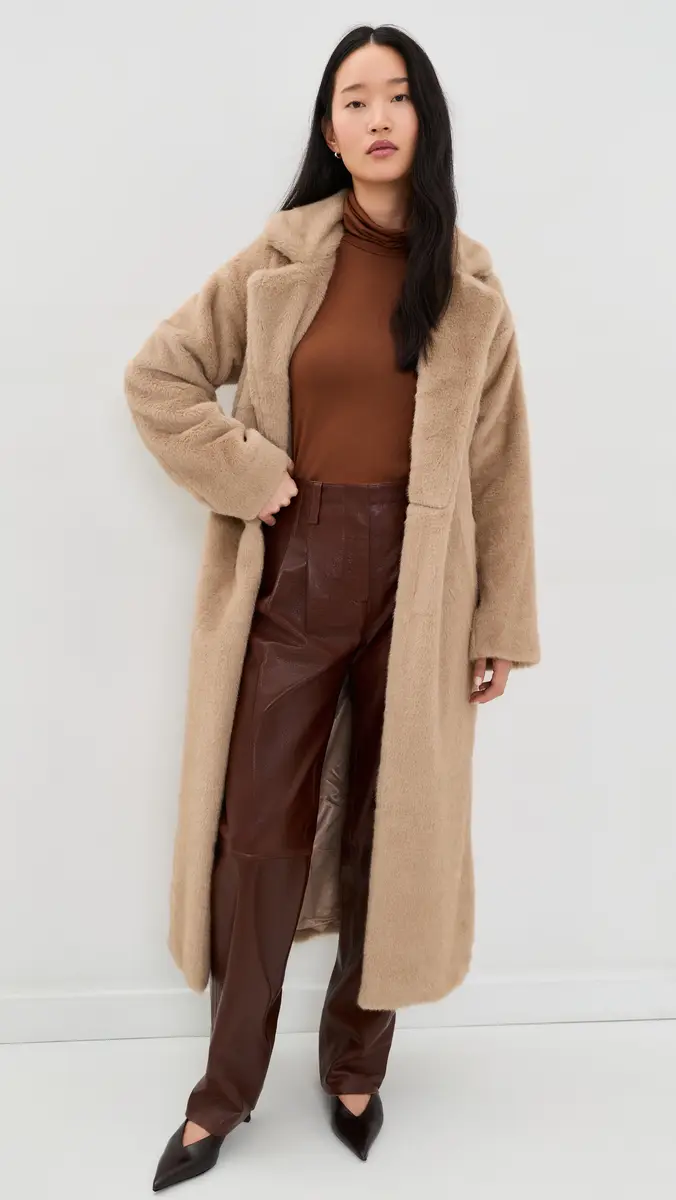 4th & Reckless Lexie Faux Fur Wrap Coat | Thumbnail 2