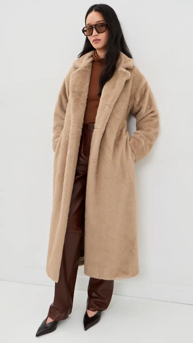4th & Reckless Lexie Faux Fur Wrap Coat | Thumbnail 5
