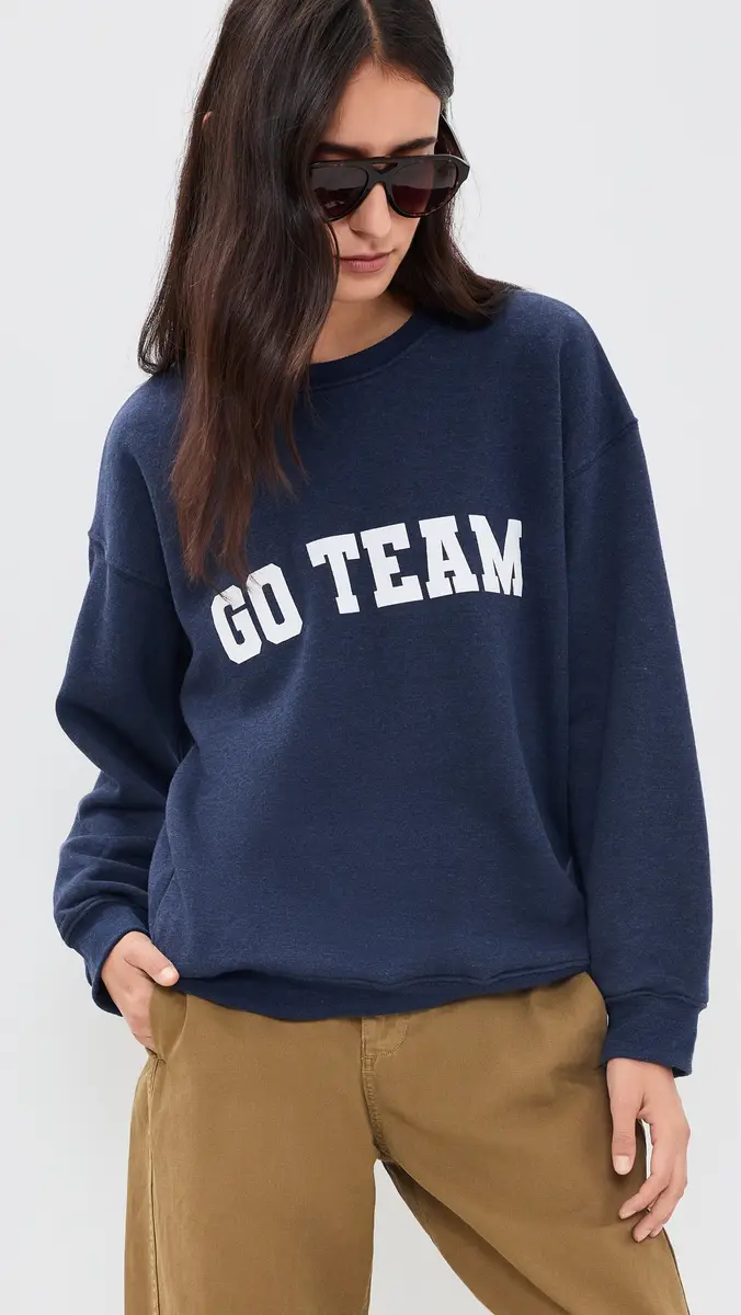Sunny Somewhere Go Team Oversized Crew Tee | Thumbnail 2 Sunny Somewhere Go Team Oversized Crew Tee | Thumbnail 2