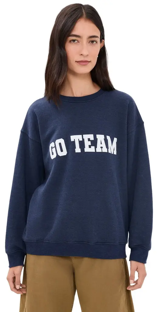Sunny Somewhere Go Team Oversized Crew Tee