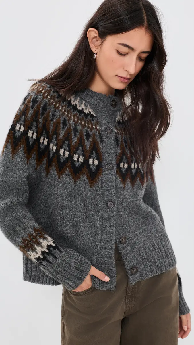 Jenni Kayne Thatcher Crew Neck Cardigan | Thumbnail 2 Jenni Kayne Thatcher Crew Neck Cardigan | Thumbnail 2