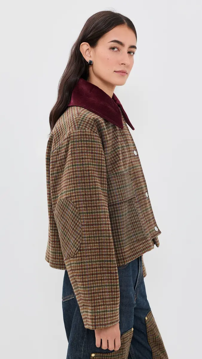 Ganni Short Barn Jacket | Thumbnail 4