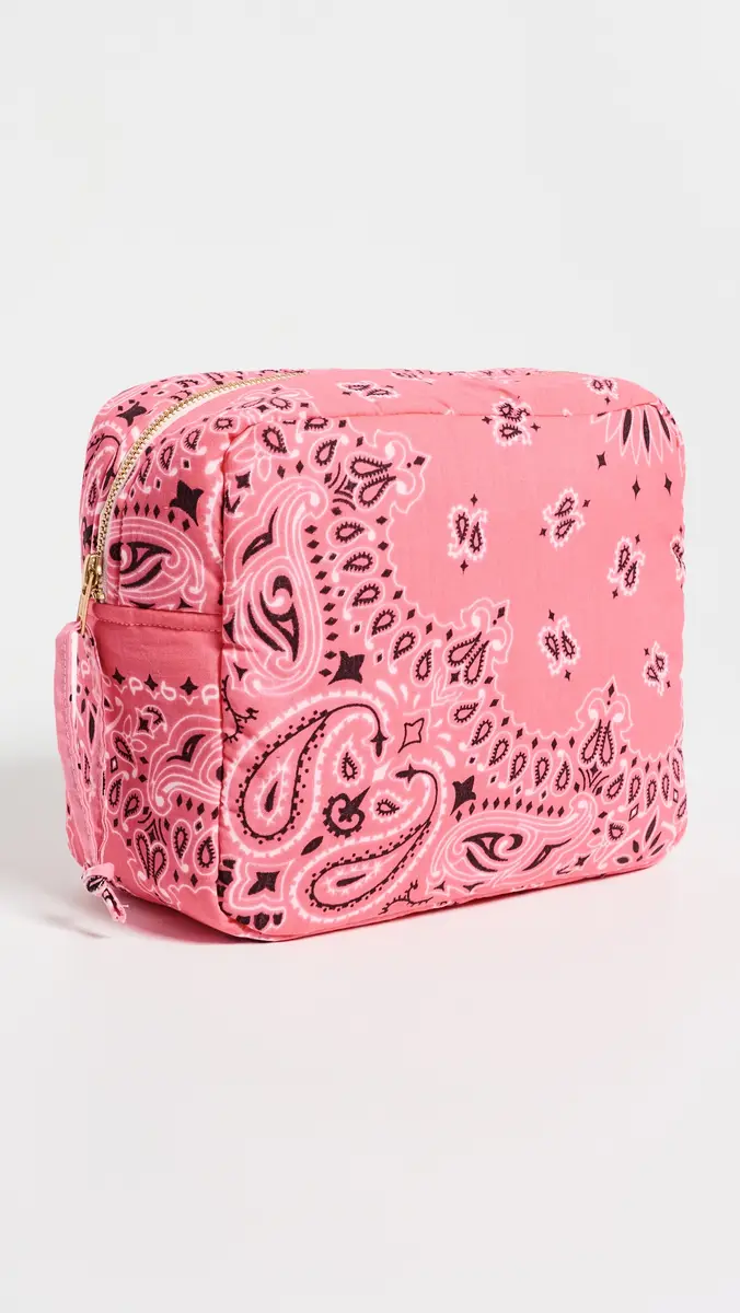 CALL IT BY YOUR NAME Happy Face Bandana Cotton Vanity Pouch | Thumbnail 3 CALL IT BY YOUR NAME Happy Face Bandana Cotton Vanity Pouch | Thumbnail 3