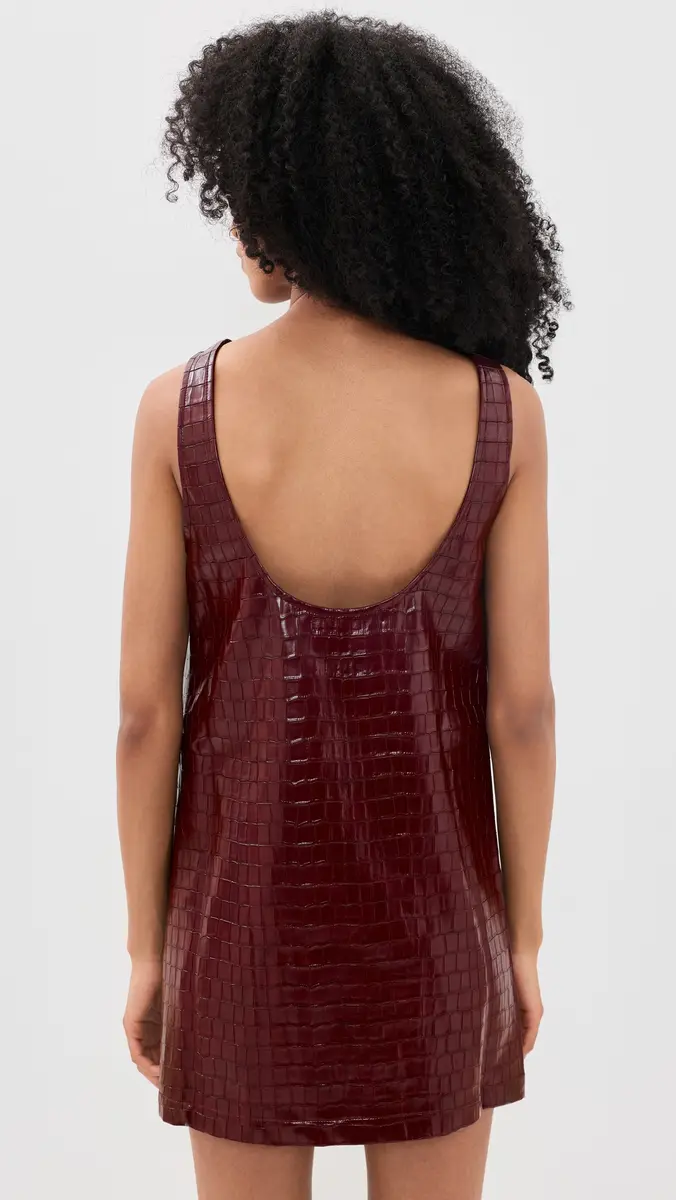 Maude Club Faux Leather Granada Dress | Thumbnail 3 Maude Club Faux Leather Granada Dress | Thumbnail 3