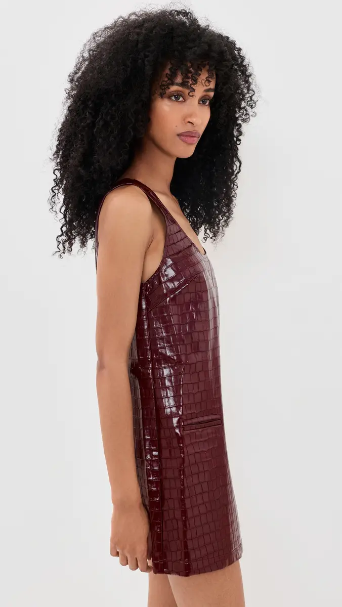 Maude Club Faux Leather Granada Dress | Thumbnail 4 Maude Club Faux Leather Granada Dress | Thumbnail 4