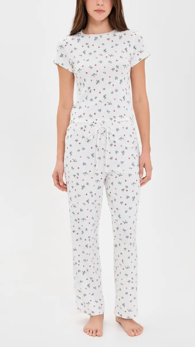 Hill House Home The Cleo Pointelle Pajama Set | Thumbnail 2 Hill House Home The Cleo Pointelle Pajama Set | Thumbnail 2