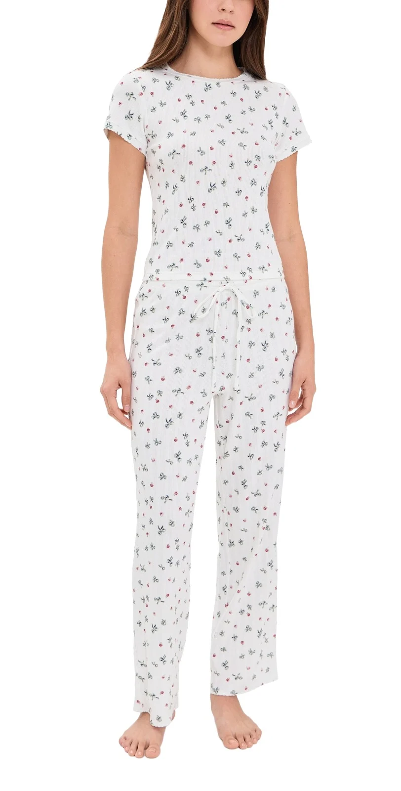 The Cleo Pointelle Pajama Set The Cleo Pointelle Pajama Set