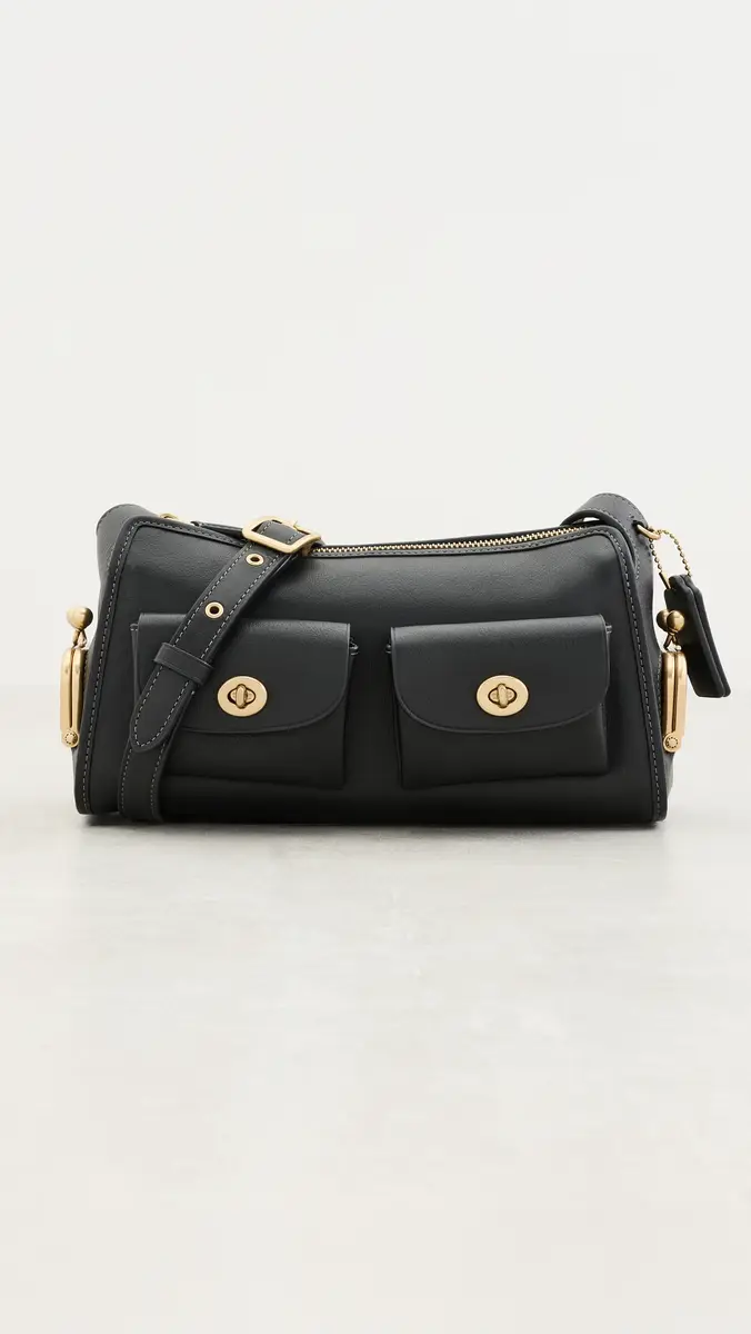 Coach Natural Grain Leather Turnlock Haversack Bag 27 | Thumbnail 2