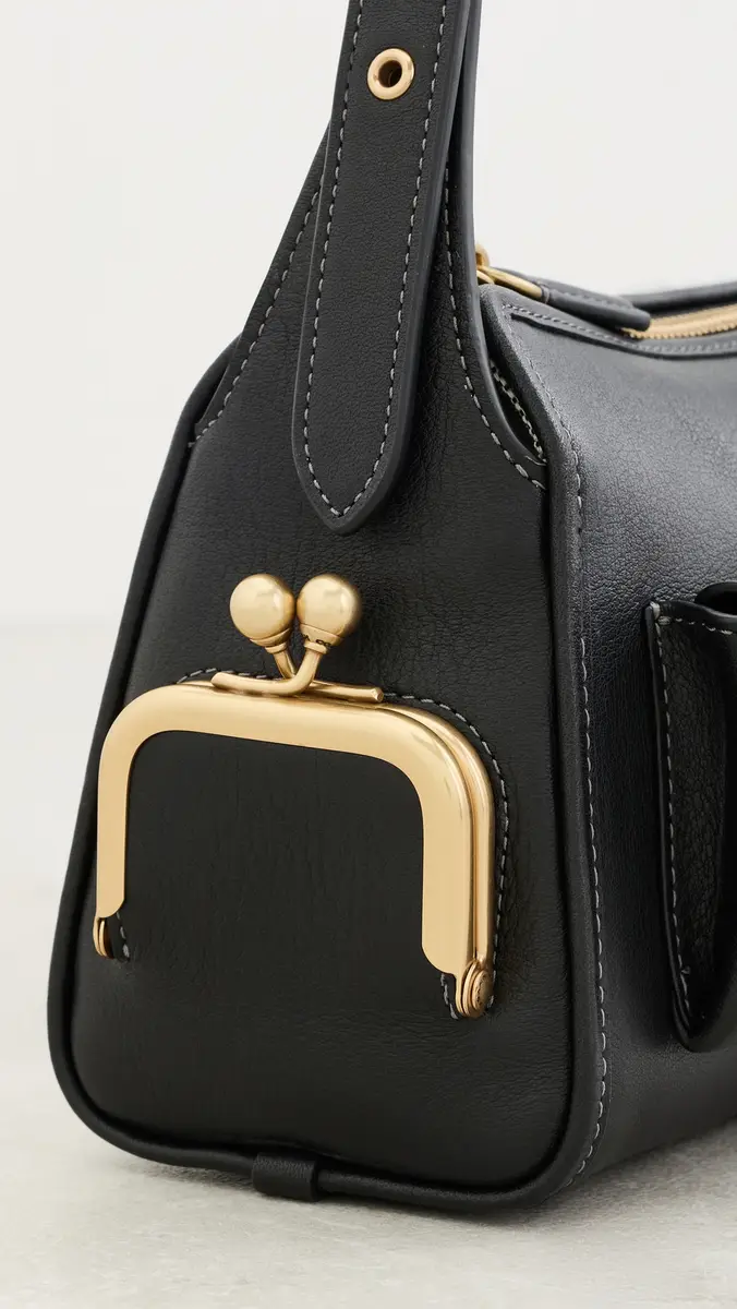 Coach Natural Grain Leather Turnlock Haversack Bag 27 | Thumbnail 5