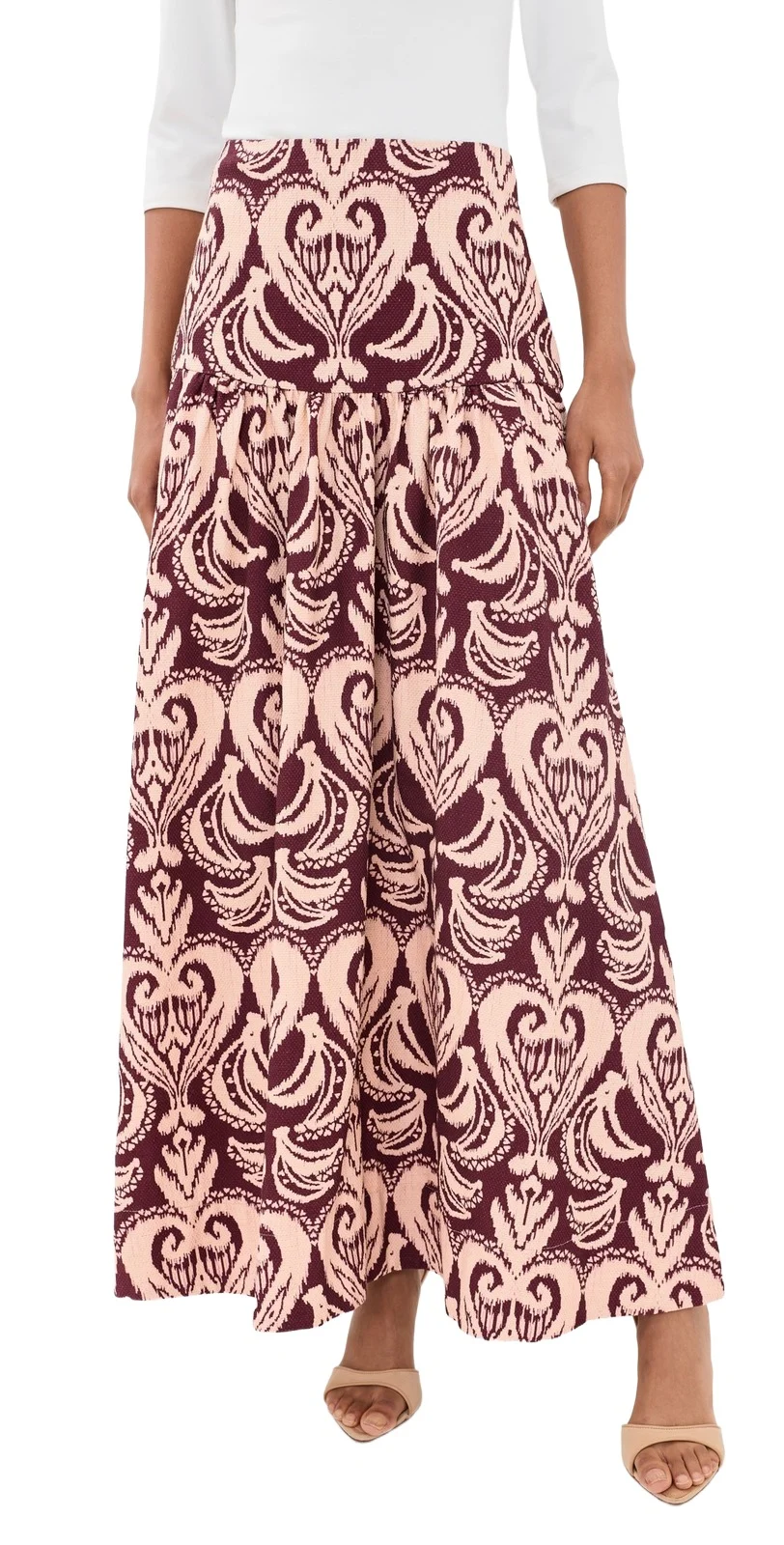 Tropikat High Waist Maxi Skirt