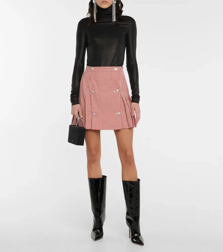 Amina Muaddi Fiona patent leather knee-high boots | Thumbnail 5 Amina Muaddi Fiona patent leather knee-high boots | Thumbnail 5
