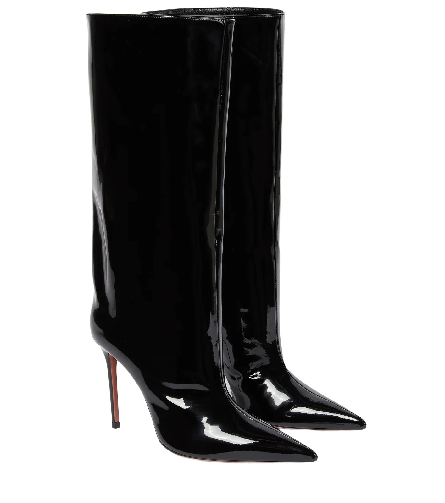 Fiona patent leather knee-high boots