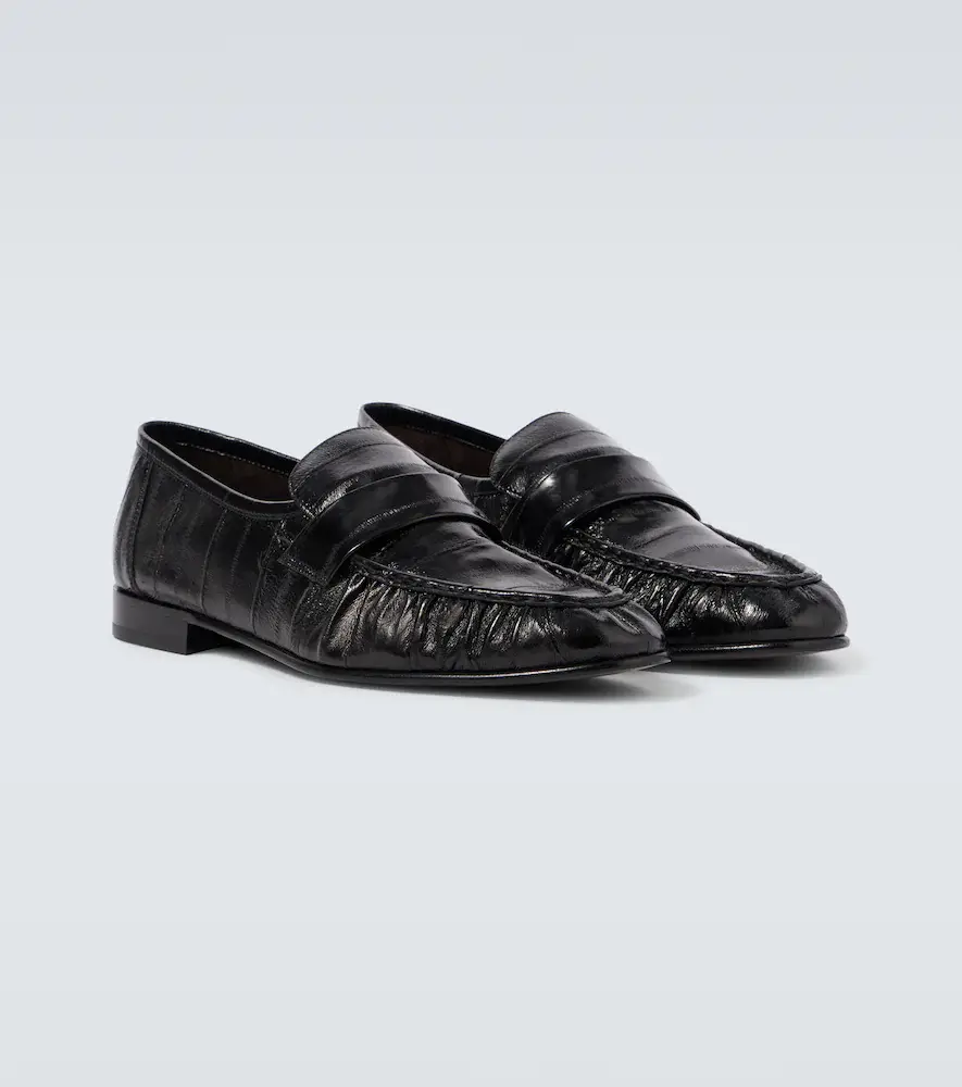 The Row Soft eel leather loafers | Thumbnail 5