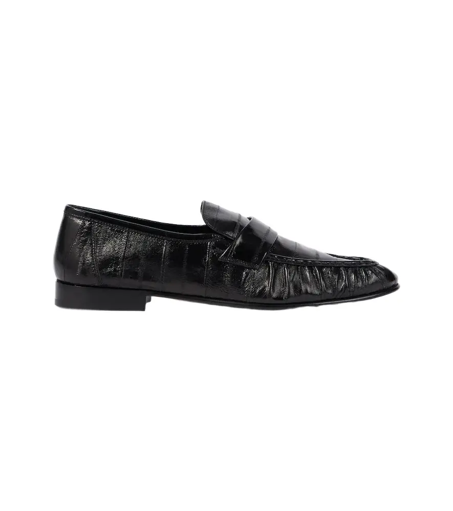 The Row Soft eel leather loafers