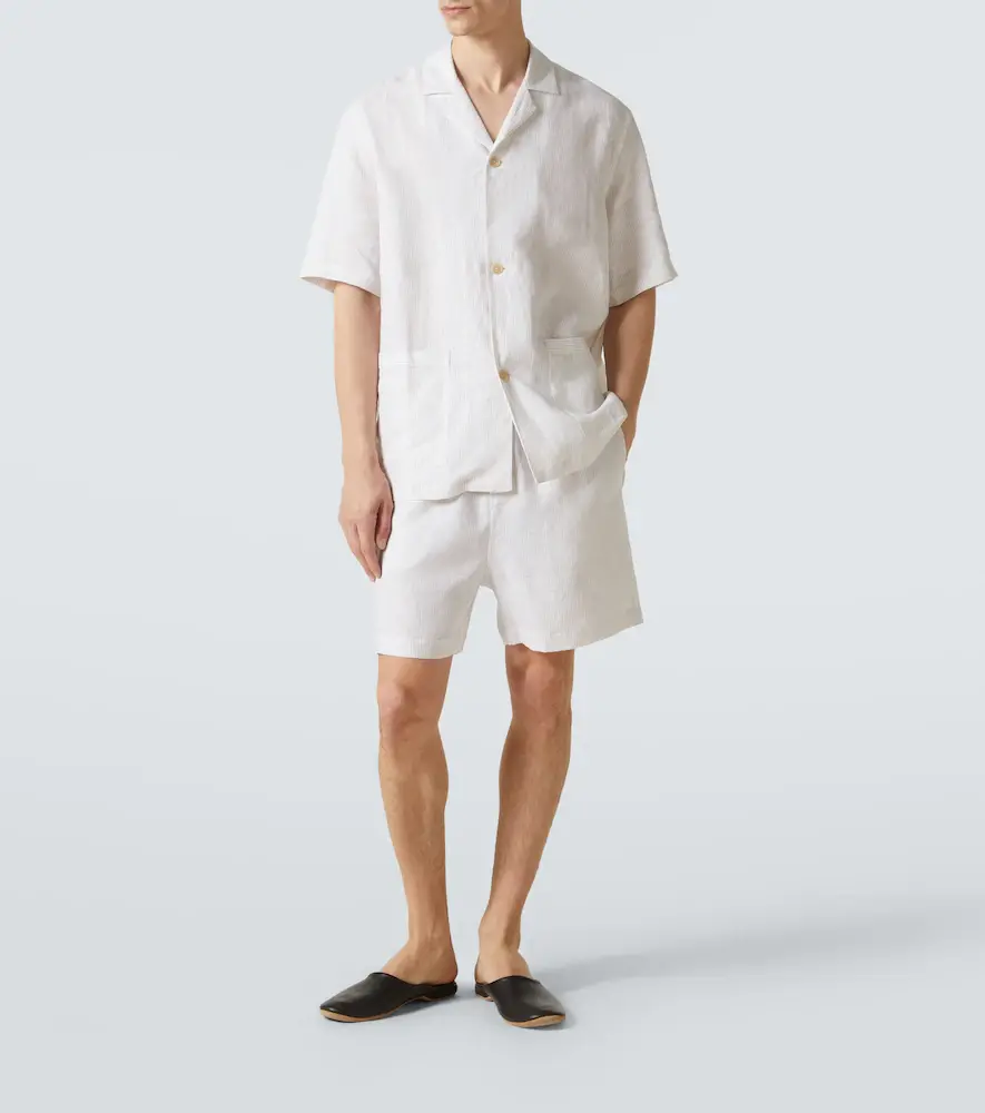 Zegna Striped linen pajamas | Thumbnail 3 Zegna Striped linen pajamas | Thumbnail 3