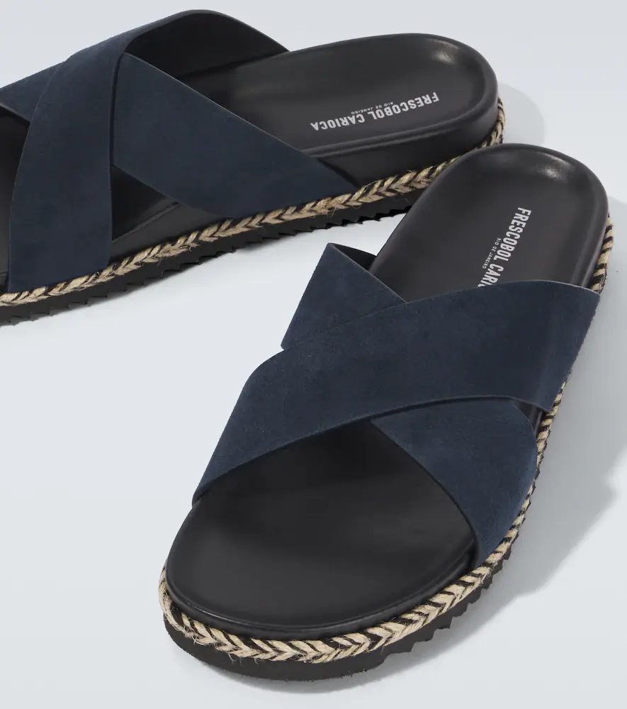 Frescobol Carioca Breno suede espadrille sandals | Thumbnail 5