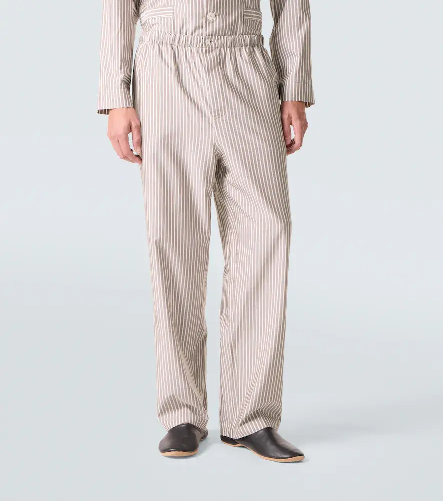 Zegna Striped silk, cotton, and cashmere pajamas | Thumbnail 2 Zegna Striped silk, cotton, and cashmere pajamas | Thumbnail 2