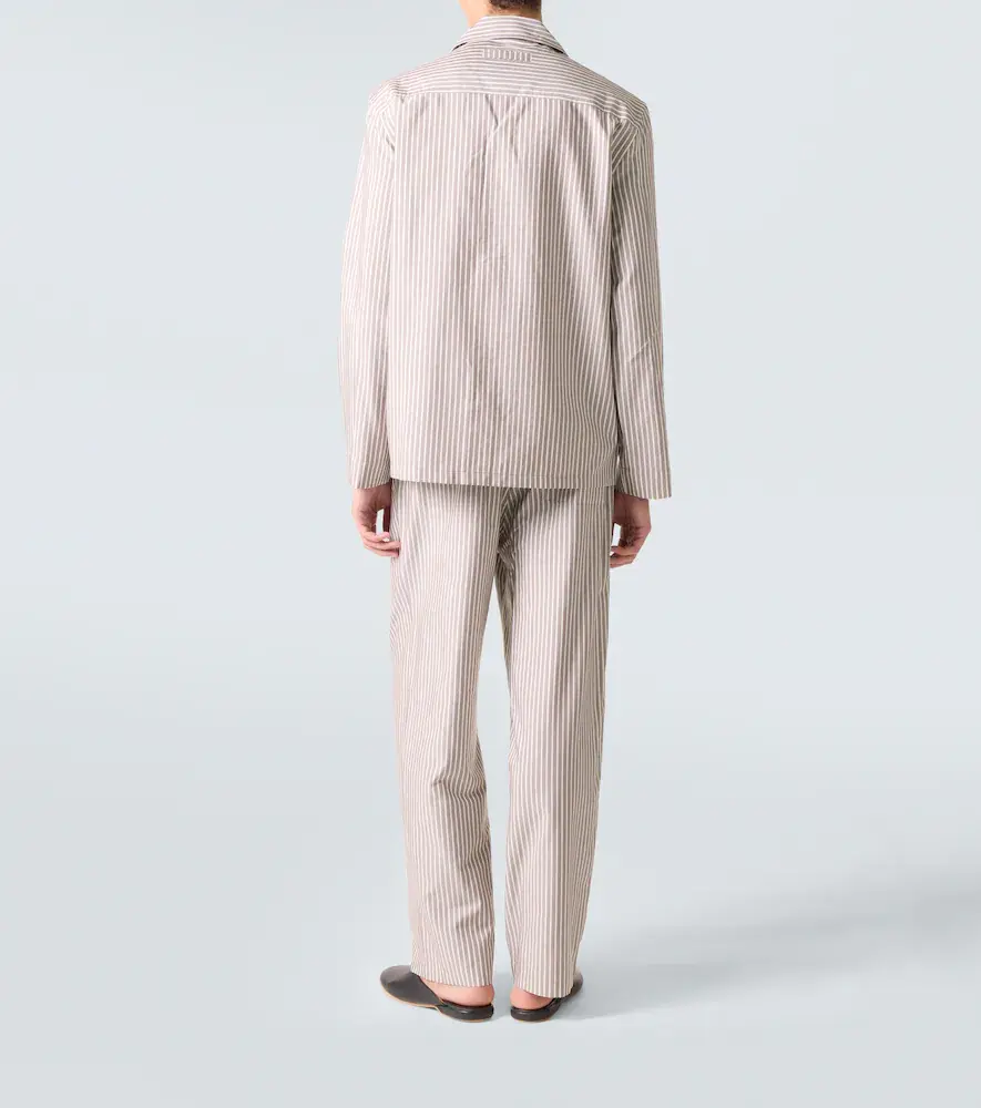 Zegna Striped silk, cotton, and cashmere pajamas | Thumbnail 4 Zegna Striped silk, cotton, and cashmere pajamas | Thumbnail 4