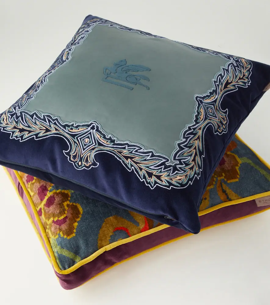 Etro Nimphea velvet cushion | Thumbnail 4 Etro Nimphea velvet cushion | Thumbnail 4