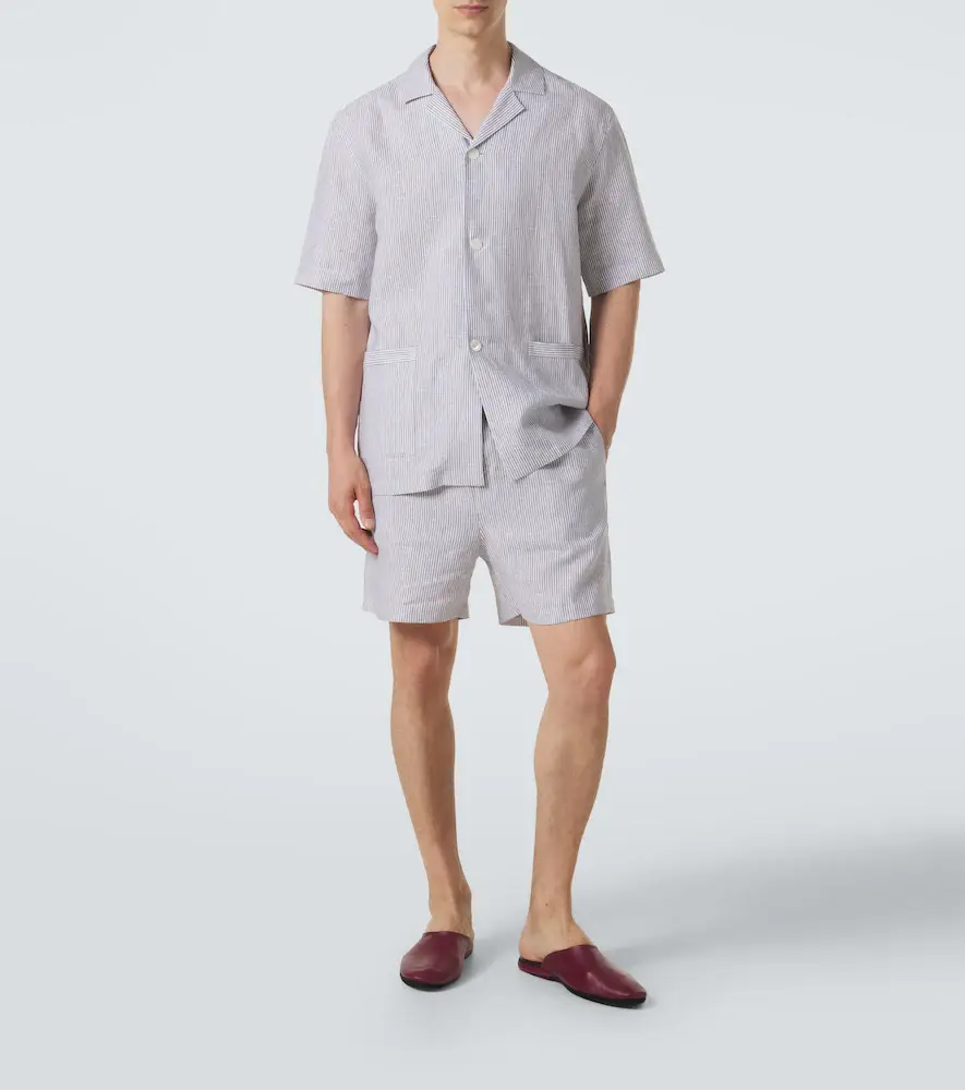 Zegna Striped linen pajamas | Thumbnail 5 Zegna Striped linen pajamas | Thumbnail 5