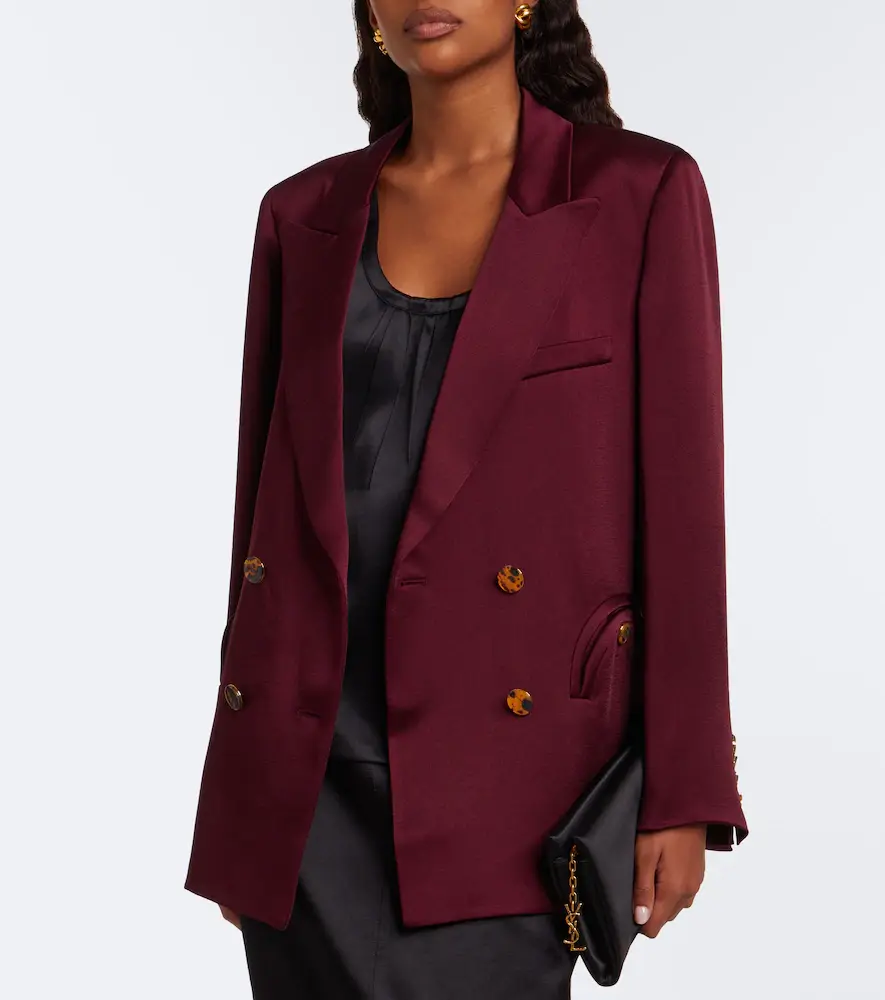 Blazé Milano Blazé Milano Everynight double-breasted satin blazer | Thumbnail 2
