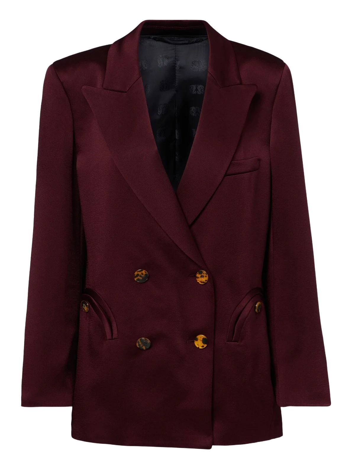 Blazé Milano Blazé Milano Everynight double-breasted satin blazer