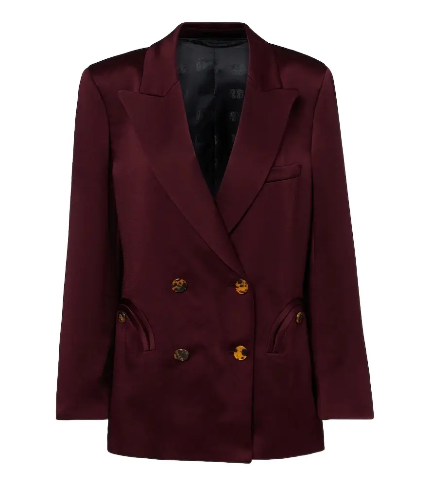 Blazé Milano Blazé Milano Everynight double-breasted satin blazer
