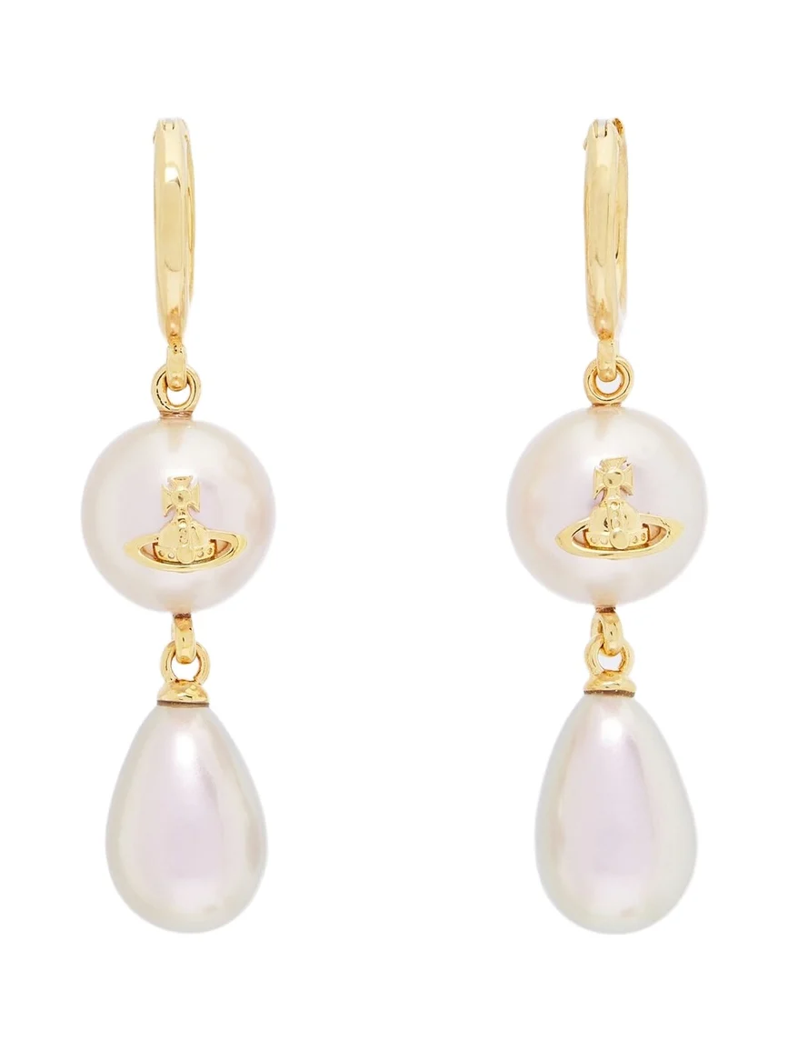 Vivienne Westwood Orb embellished faux pearl drop earrings