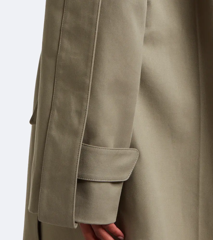 Victoria Beckham Belted cotton gabardine coat | Thumbnail 2 Victoria Beckham Belted cotton gabardine coat | Thumbnail 2