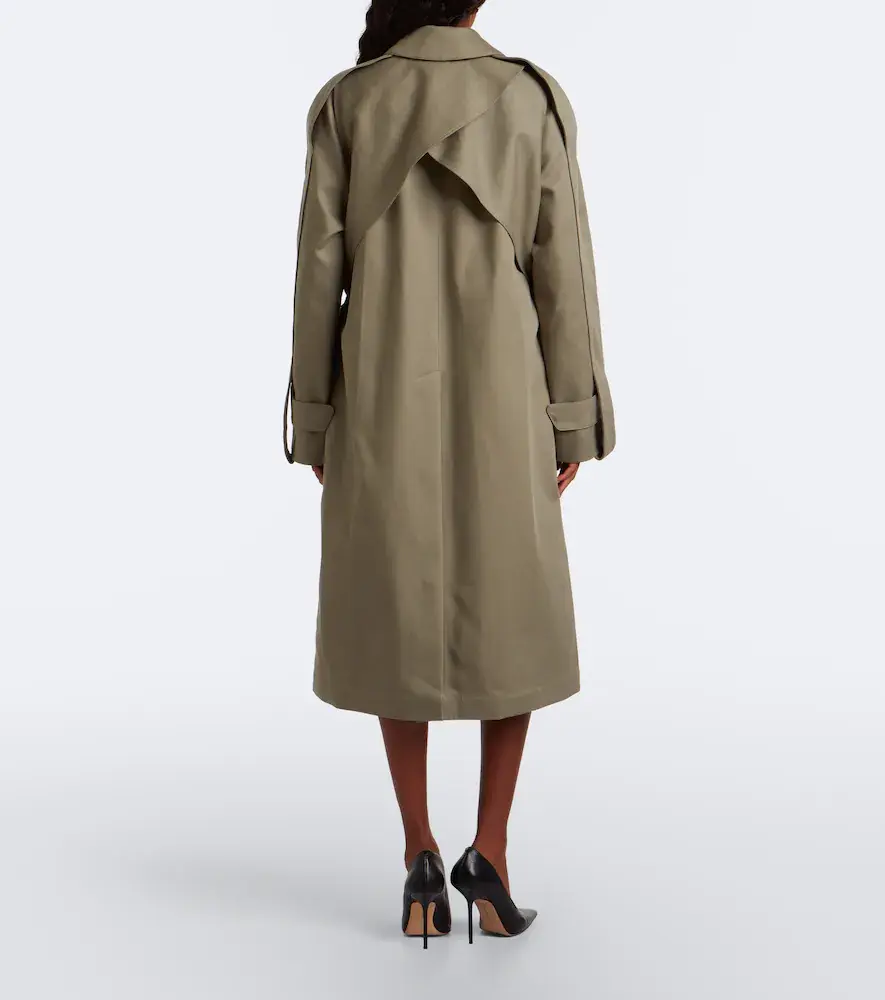 Victoria Beckham Belted cotton gabardine coat | Thumbnail 6 Victoria Beckham Belted cotton gabardine coat | Thumbnail 6