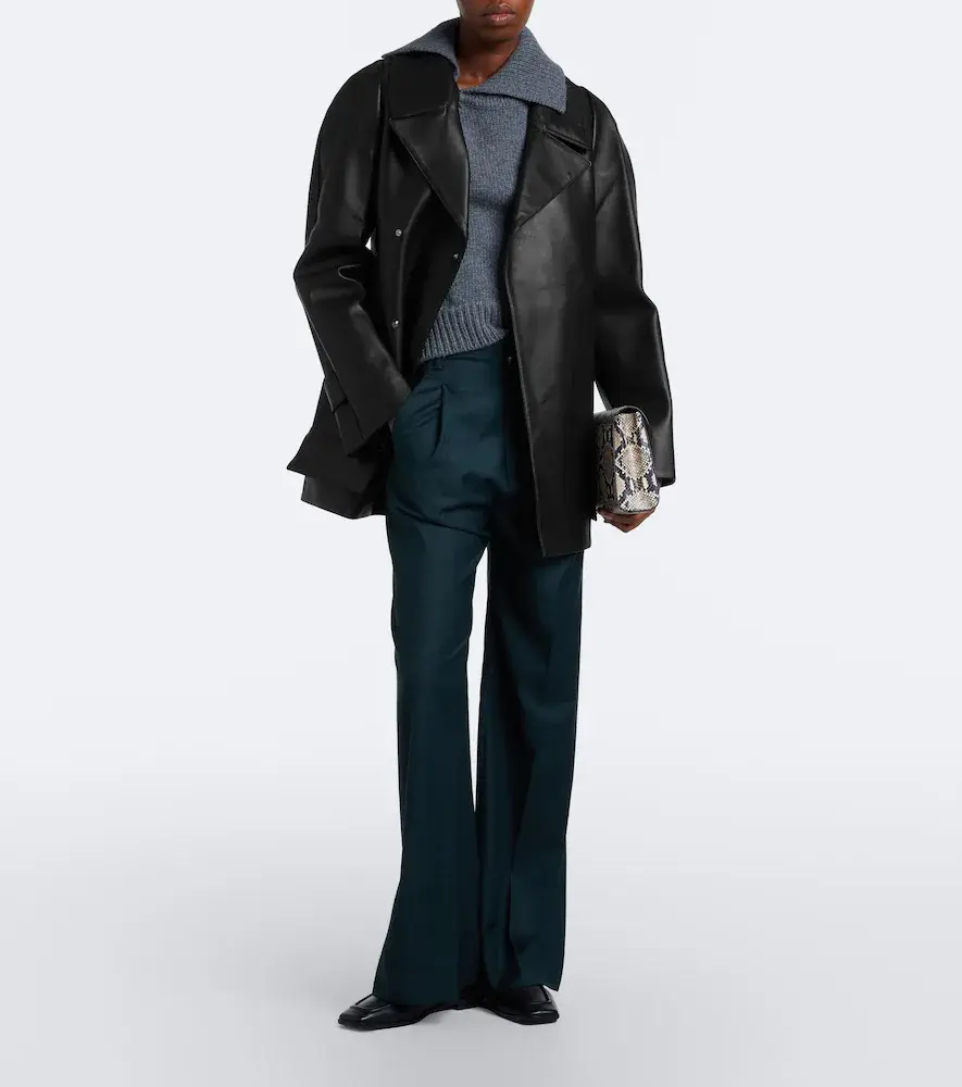 Victoria Beckham Leather coat | Thumbnail 4 Victoria Beckham Leather coat | Thumbnail 4