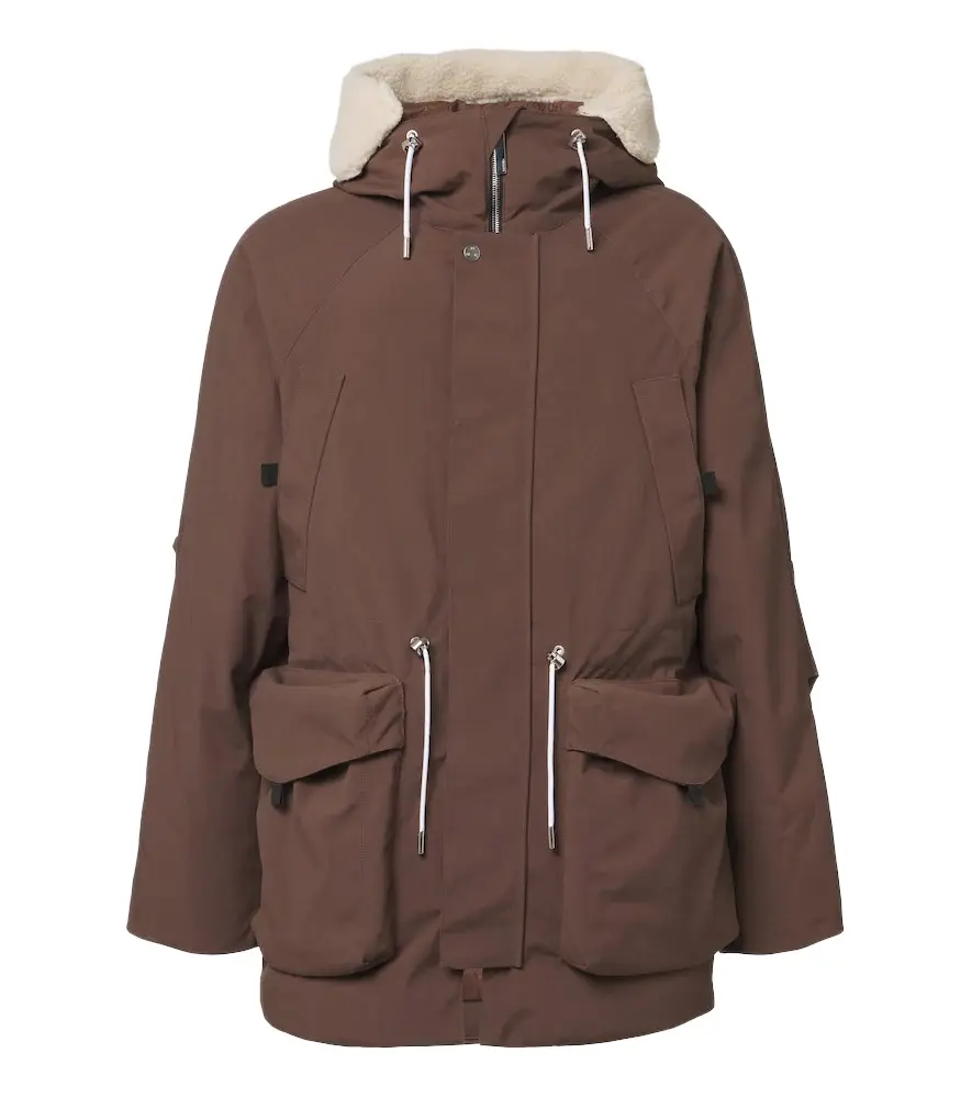 Nomaka Beverin teddy-trimmed hooded down jacket