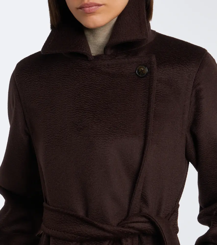 Max Mara Manuela camel hair wrap coat | Thumbnail 4 Max Mara Manuela camel hair wrap coat | Thumbnail 4